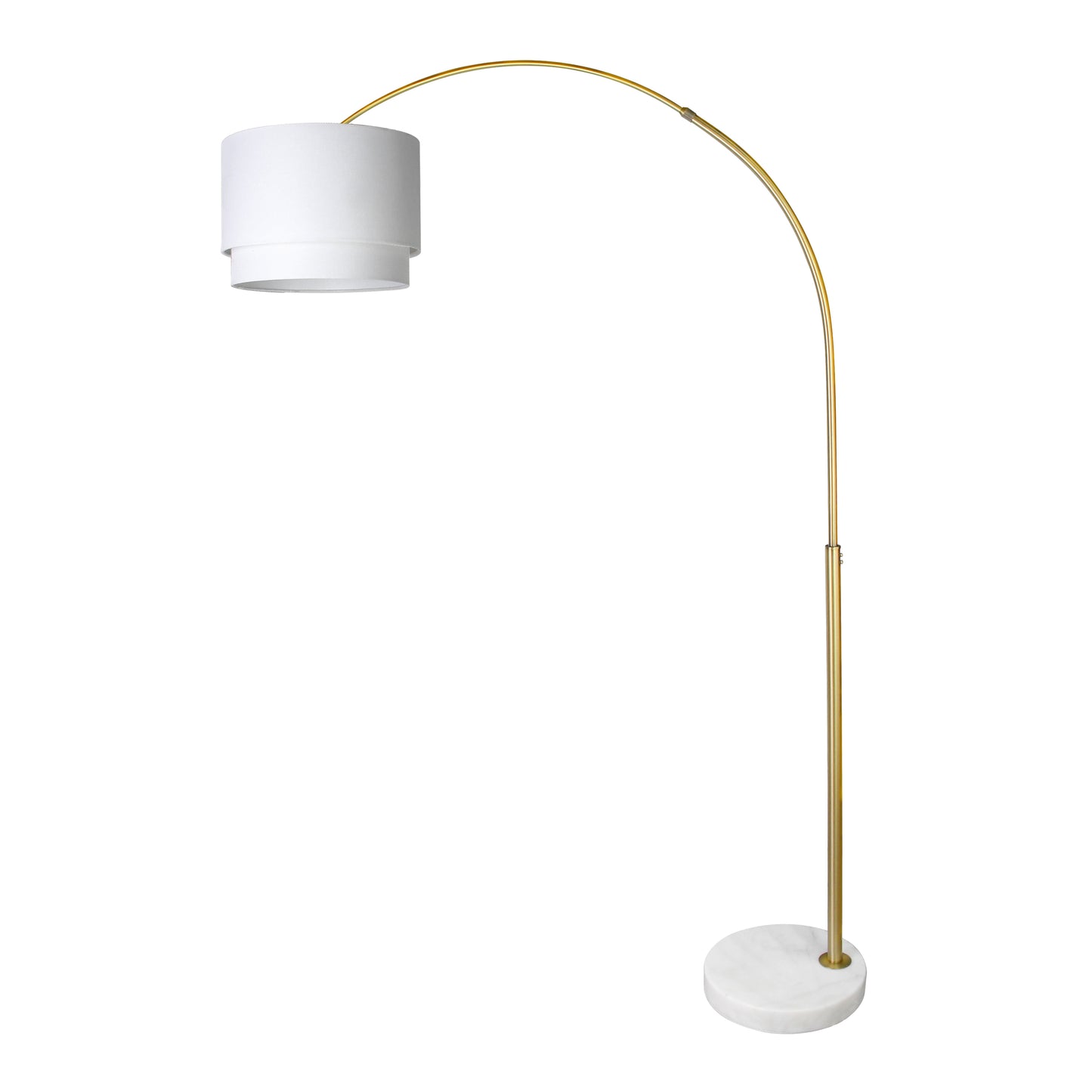 Arc /Arched Floor Lamp - 77“ H Adjustable Height