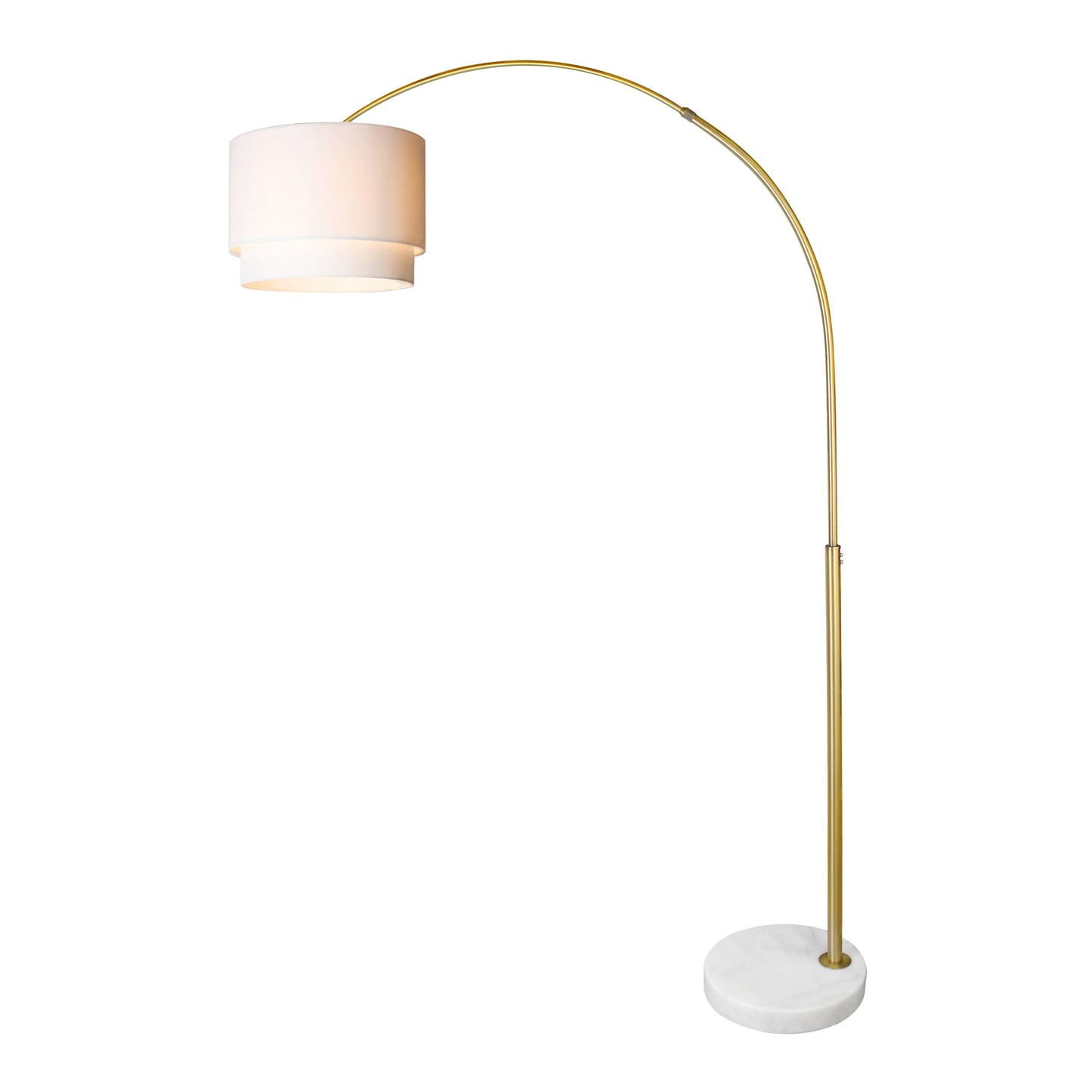 Arc /Arched Floor Lamp - 77“ H Adjustable Height